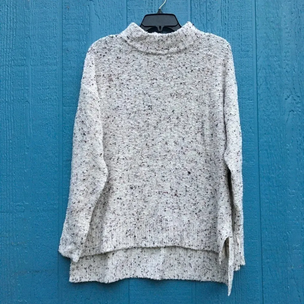 NWT Susina Cream Fleck Mock Neck Cozy Faux Shearling Sweater Plus Size 1X - Image 4