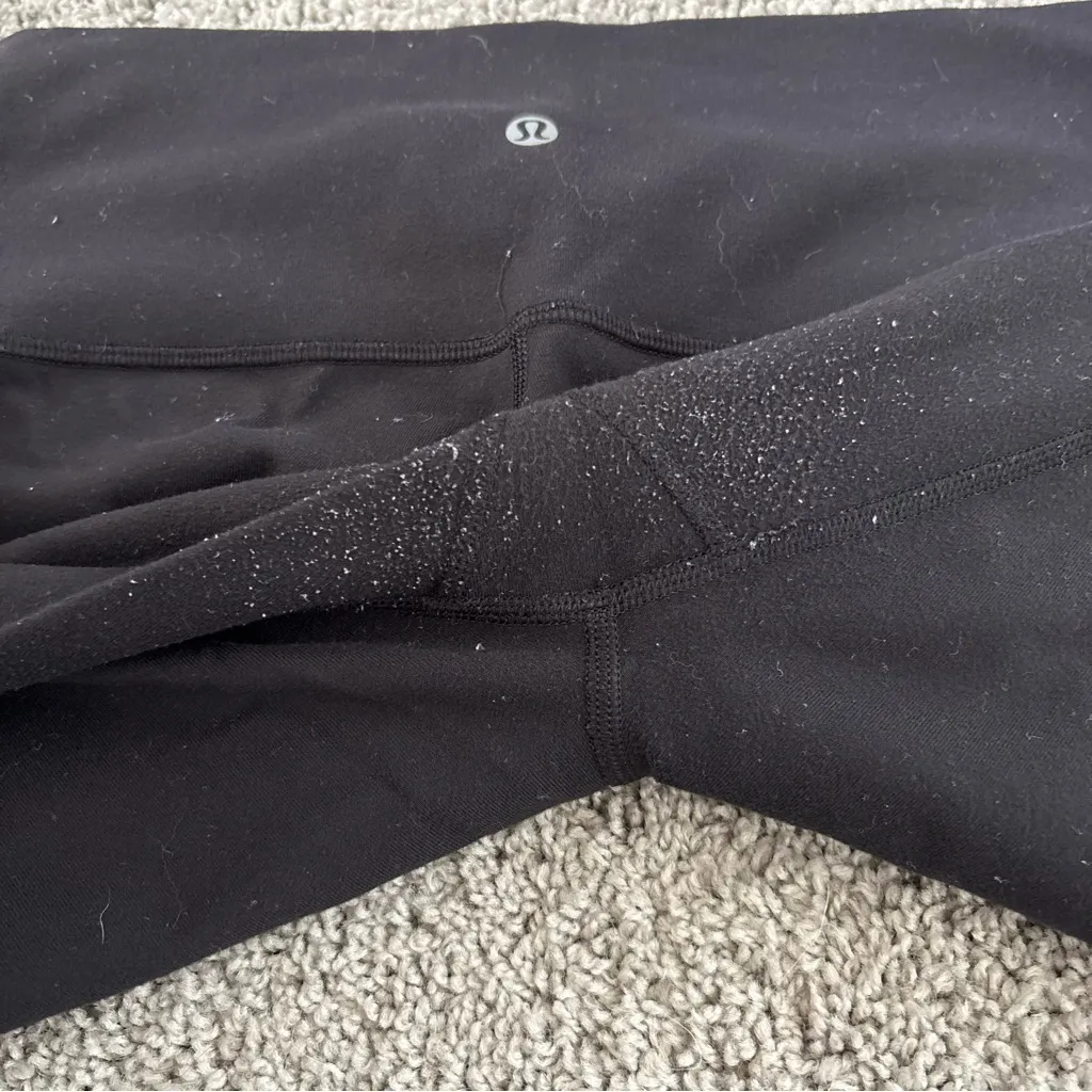 Lululemon Black Wunder Under Smooth Cover High Rise Tight 25 Inch Size 8 - Image 4