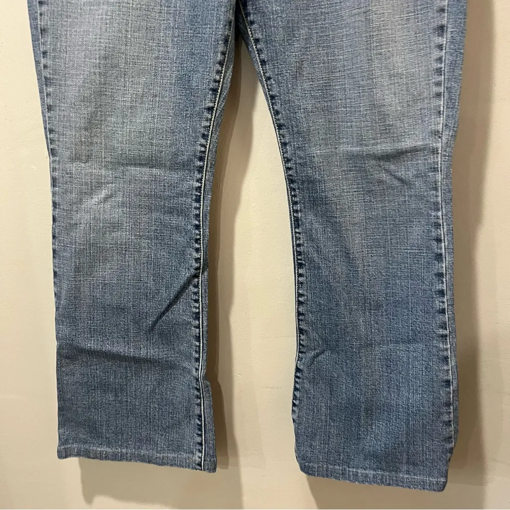 Levi’s 515 Bootcut Blue Denim Jeans Size 14M Mid Rise Light Wash 28” Inseam - Image 3