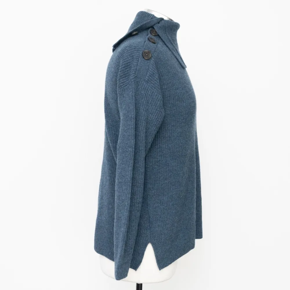 Madewell. Button Shoulder Turtleneck Sweater. - Image 3