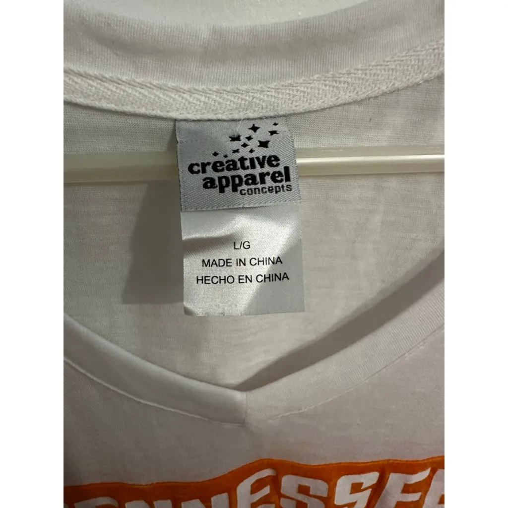 Women's Creative Apparel Concepts Tennessee Vols Tee L Orange White Gray Size L - Image 3