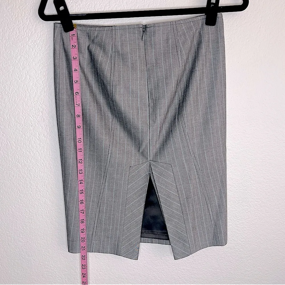 EXPRESS DESIGN STUDIOS High Waisted Pinstripe Pencil Skirt lined - Image 11