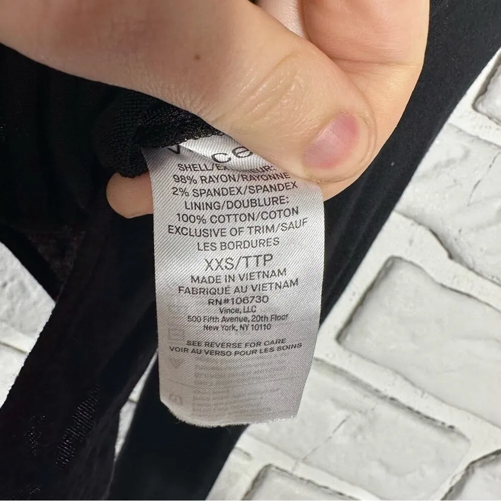 VINCE Long Sleeve Crossover Bodysuit Size XXS - Image 4