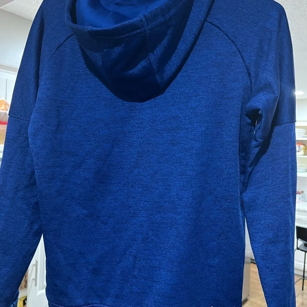 Adidas Climawarm Kansas Jayhawks pullover hoodie small - Image 2