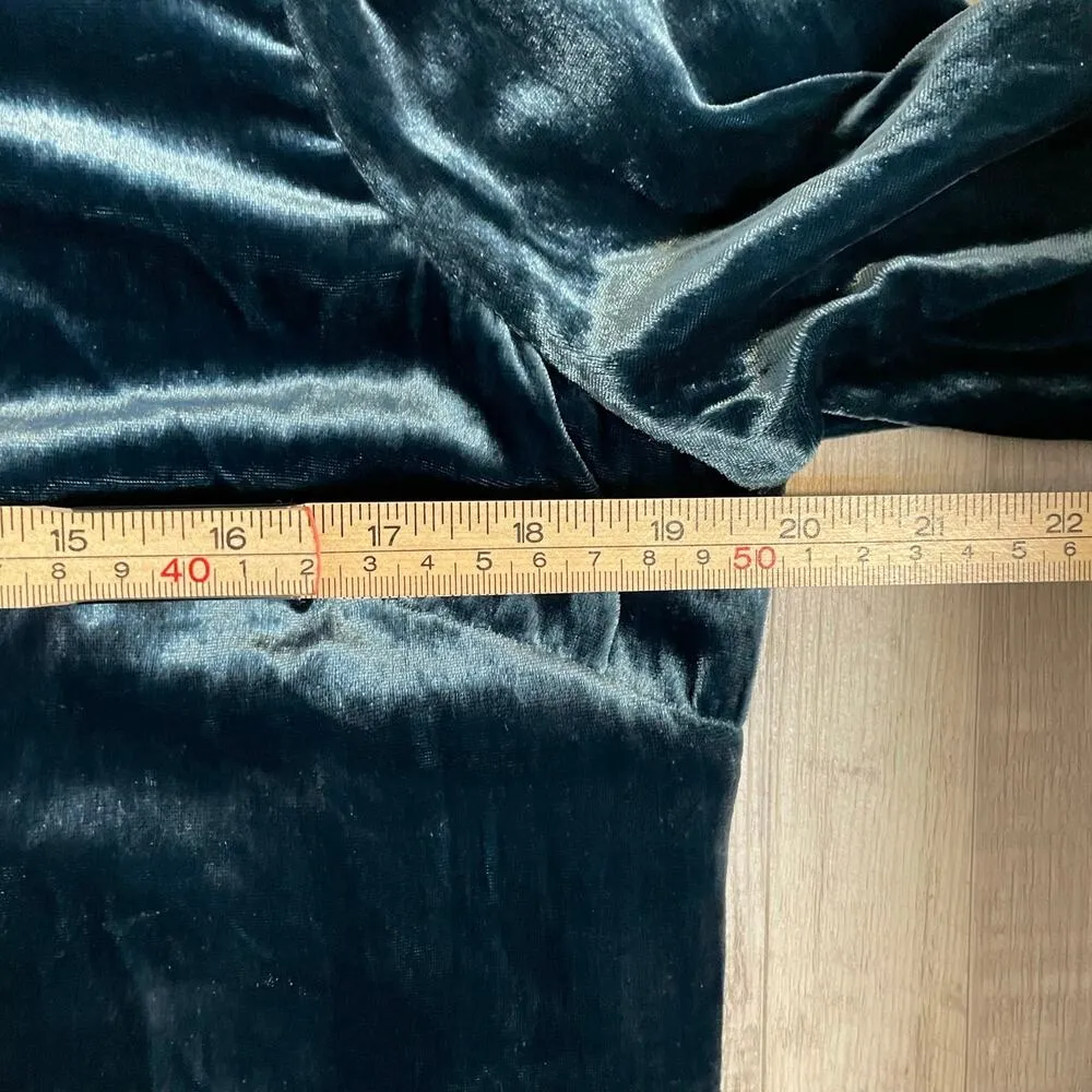 Charles Henry Womens Blue Velvet Sheath Dress Size Large - Image 15