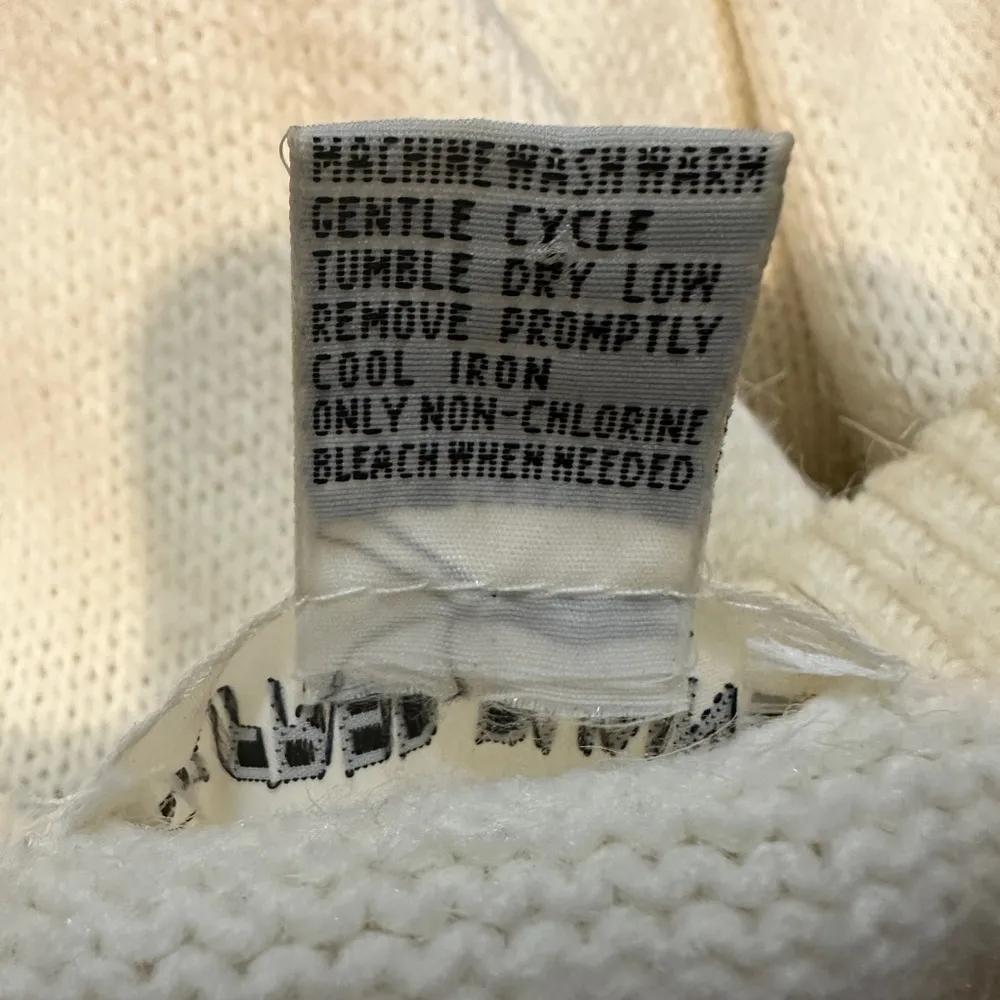 Alfred Dunner Vintage 1990s Y2K Cream Sweater With Embroidered Pattern Large - Image 15