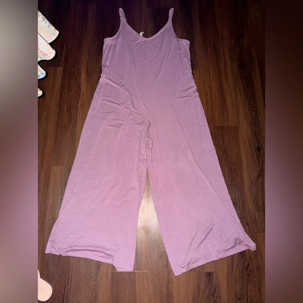 Athleta wide leg jumpsuit nwot mauve casual classic winter $98 - Image 6