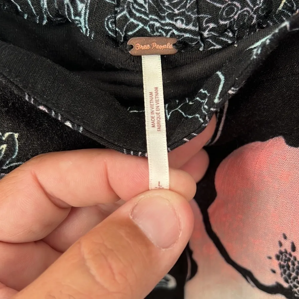 Free People Floral Coral Convertible Strap Tube Top, sz Large 🦋 - Image 5