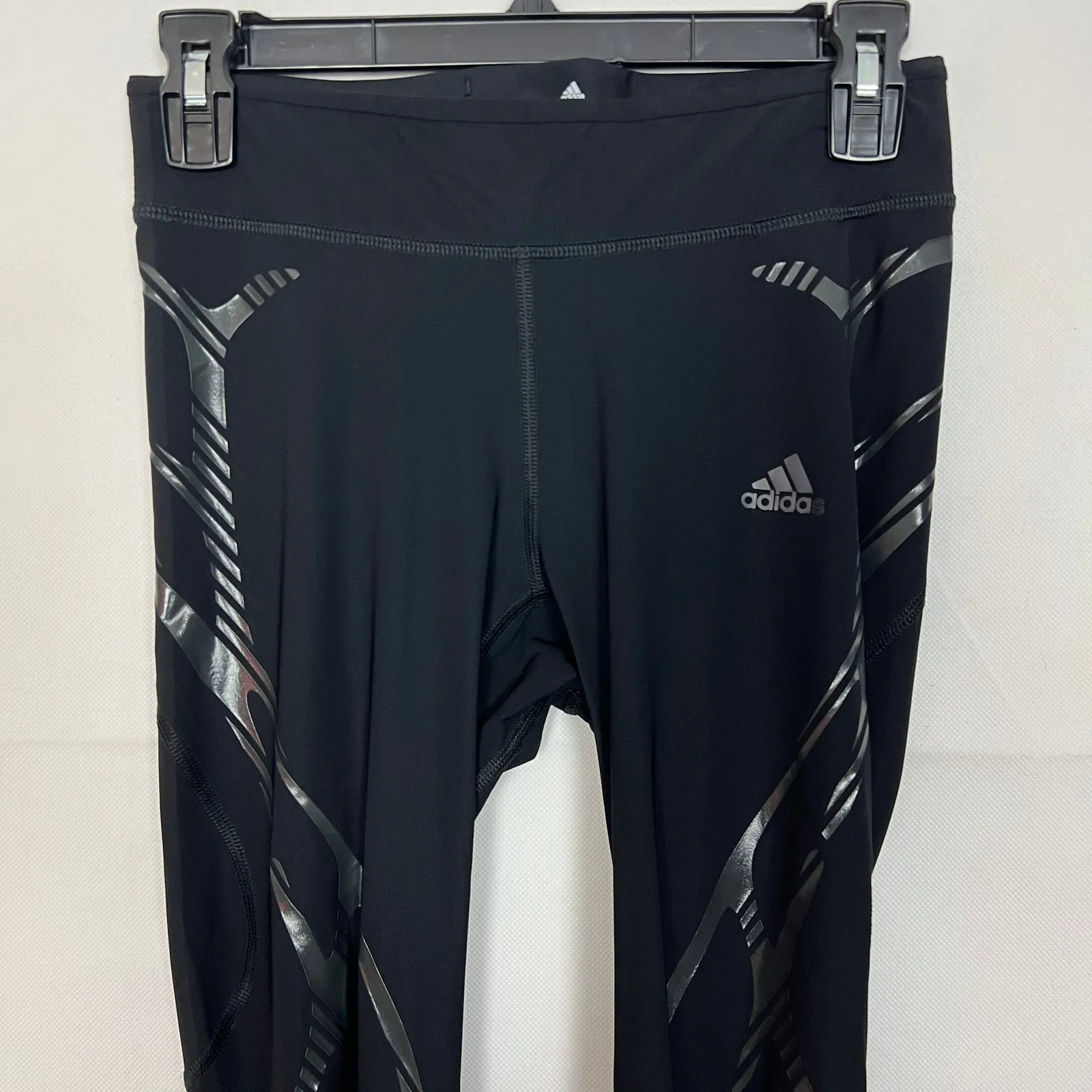 Adidas Adizero Light Makes Fast Athletic Wear Black Leggings Size S - Image 3