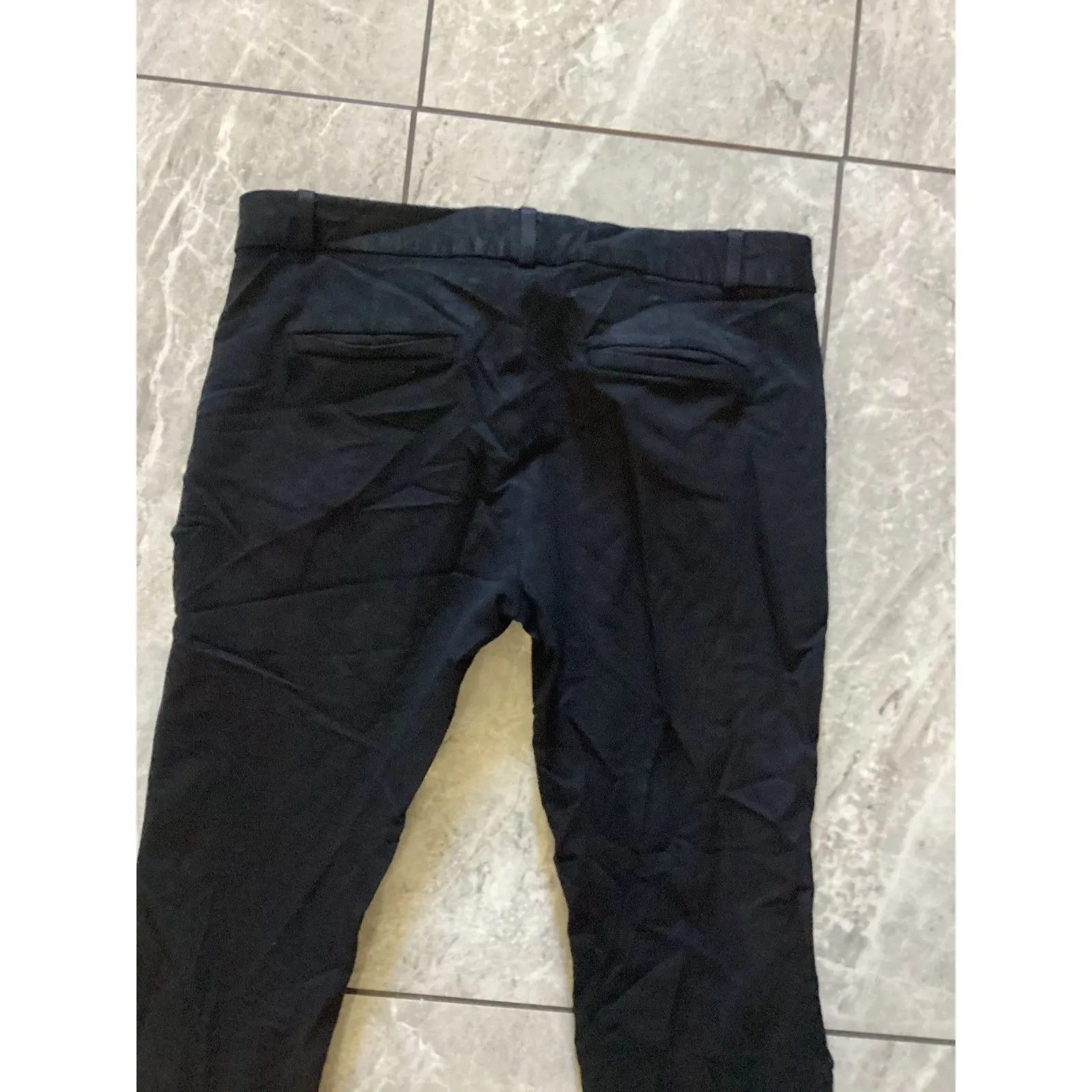 Banana Republic Pants Womens 8 Black Sloan Slim Ankle Office Dress Stretch - Image 4