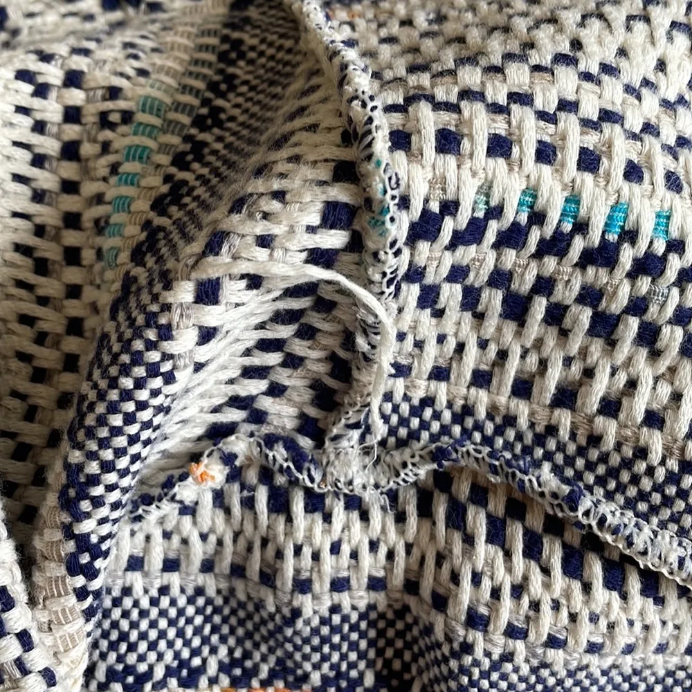 Lucky Brand Pottery super cute fringe multi color Aztec cardigan - Image 8