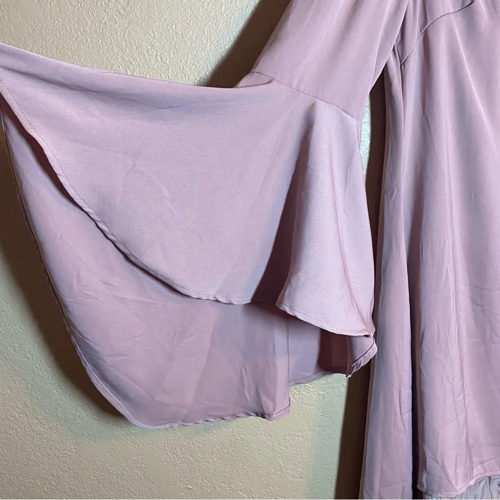 Runaway The Label Off The Shoulder Dress Mauve Size Small mini dress - Image 2