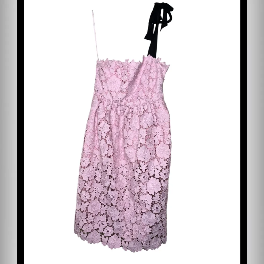 Anthropologie Maeve One-Shoulder Lace  Dress size M - Image 4