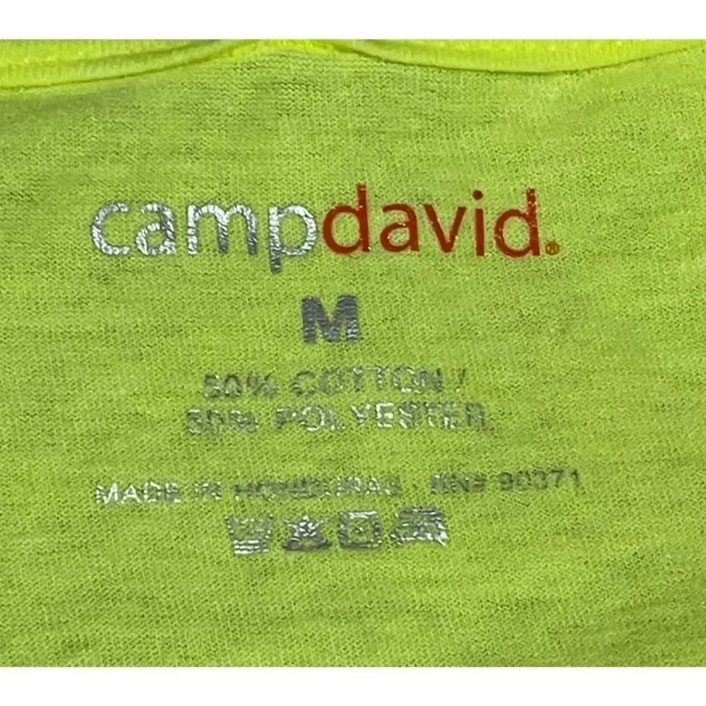 NWT Camp David Women's Kansas State Wildcats Short Sleeve Tee Neon Yellow M - Image 4