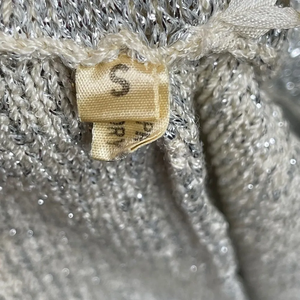 Vintage Metallic Silver Sweater‎ Pants - Image 8