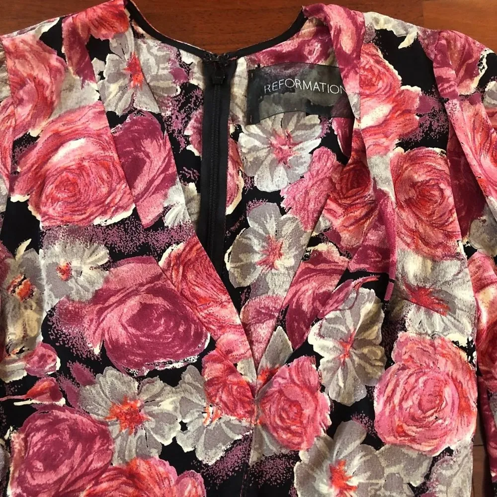 Reformation Energy Jumper Floral Romper - Image 4