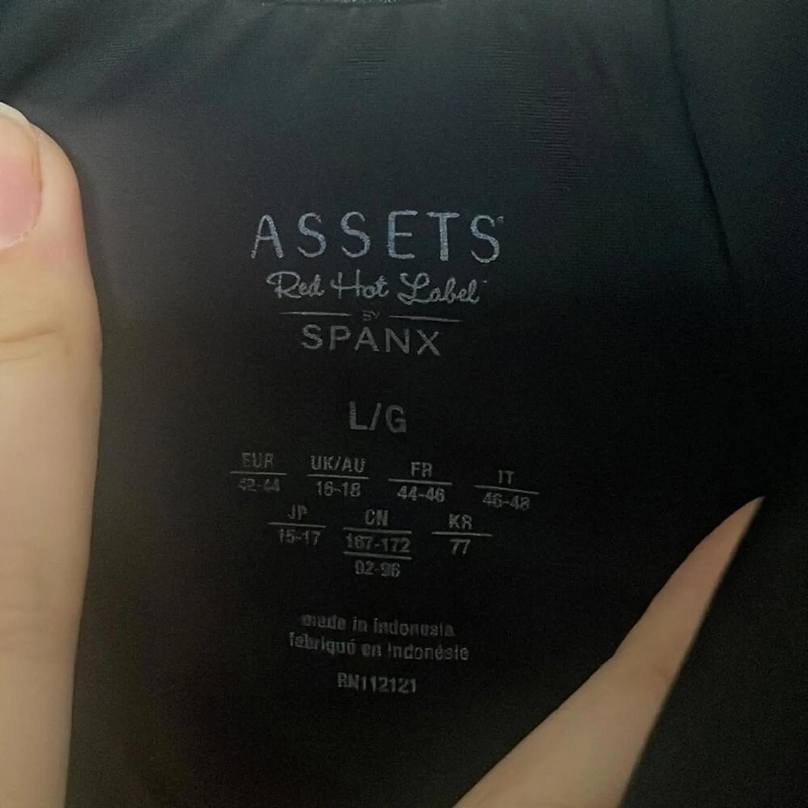 Spanx assets red hot label black bra spaghetti strap shape wear dress Size L - Image 6