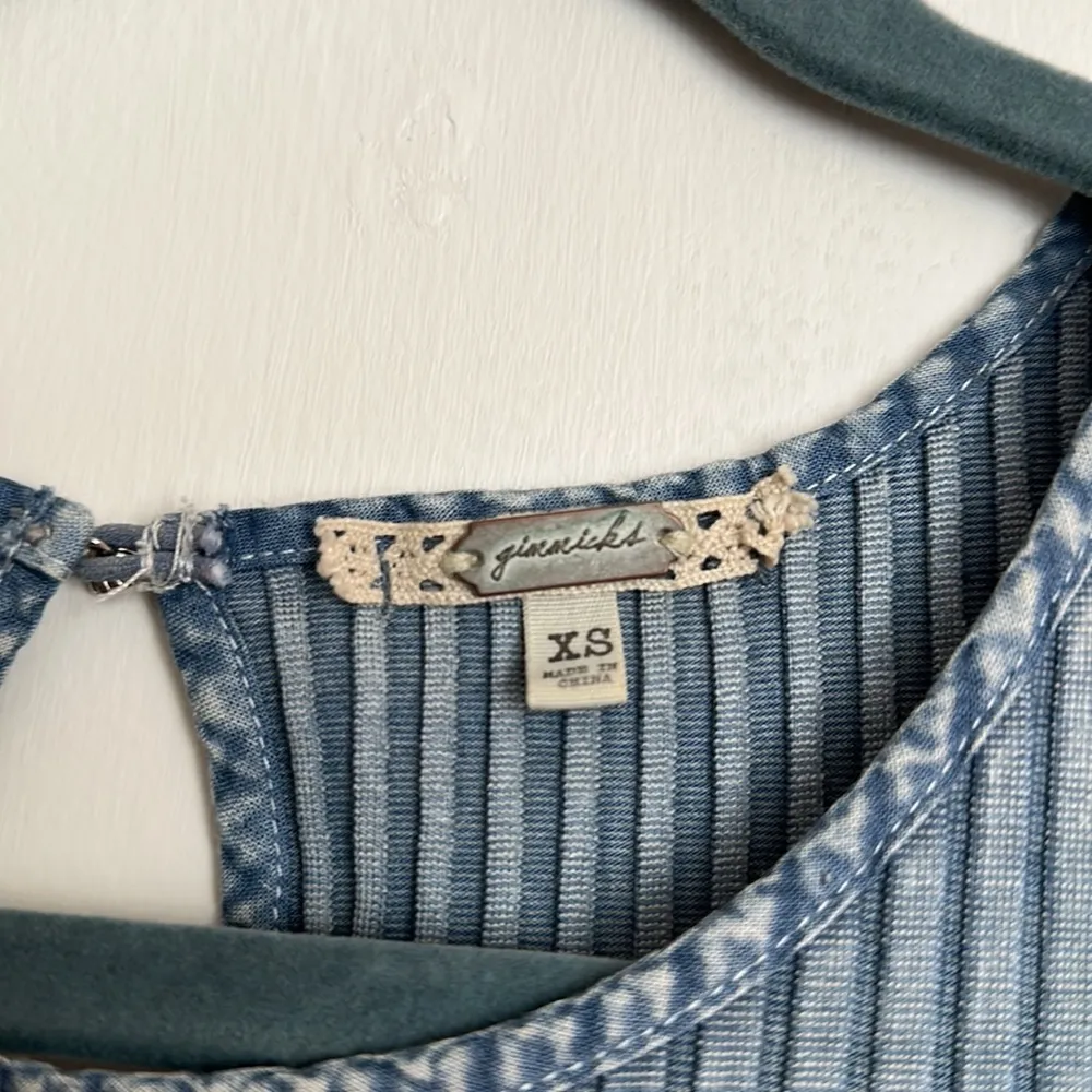 Gimmick Floral Embroidered Fringe Tank Top - Image 5