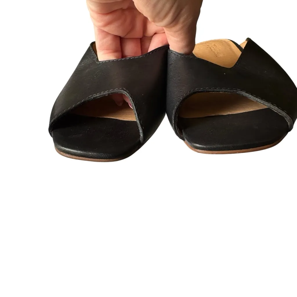 Madewell - The Erica Peep-Toe Mule in Leather Sz 7.5 - Image 5