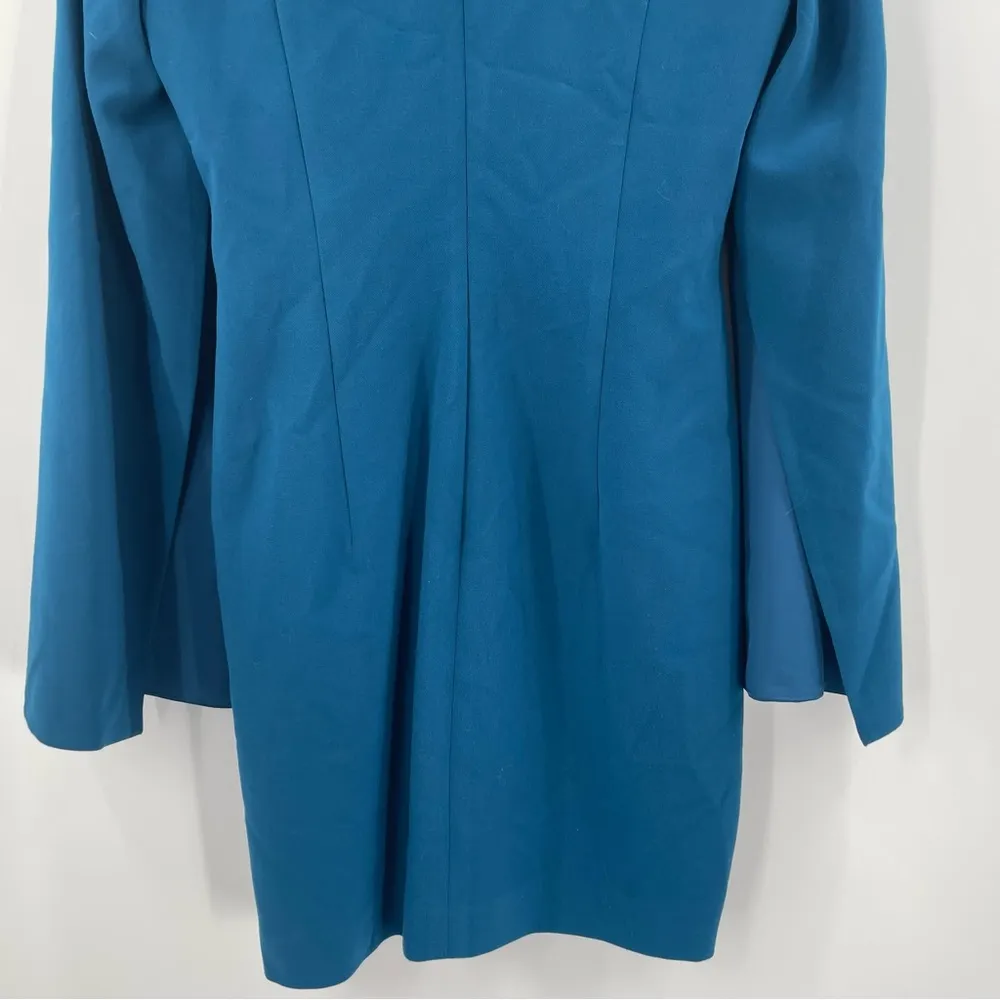 BLACK HALO EVE By LAUREL BERMAN Dress Size 6 Statement Sleeve Cutout La Rue Mini - Image 6