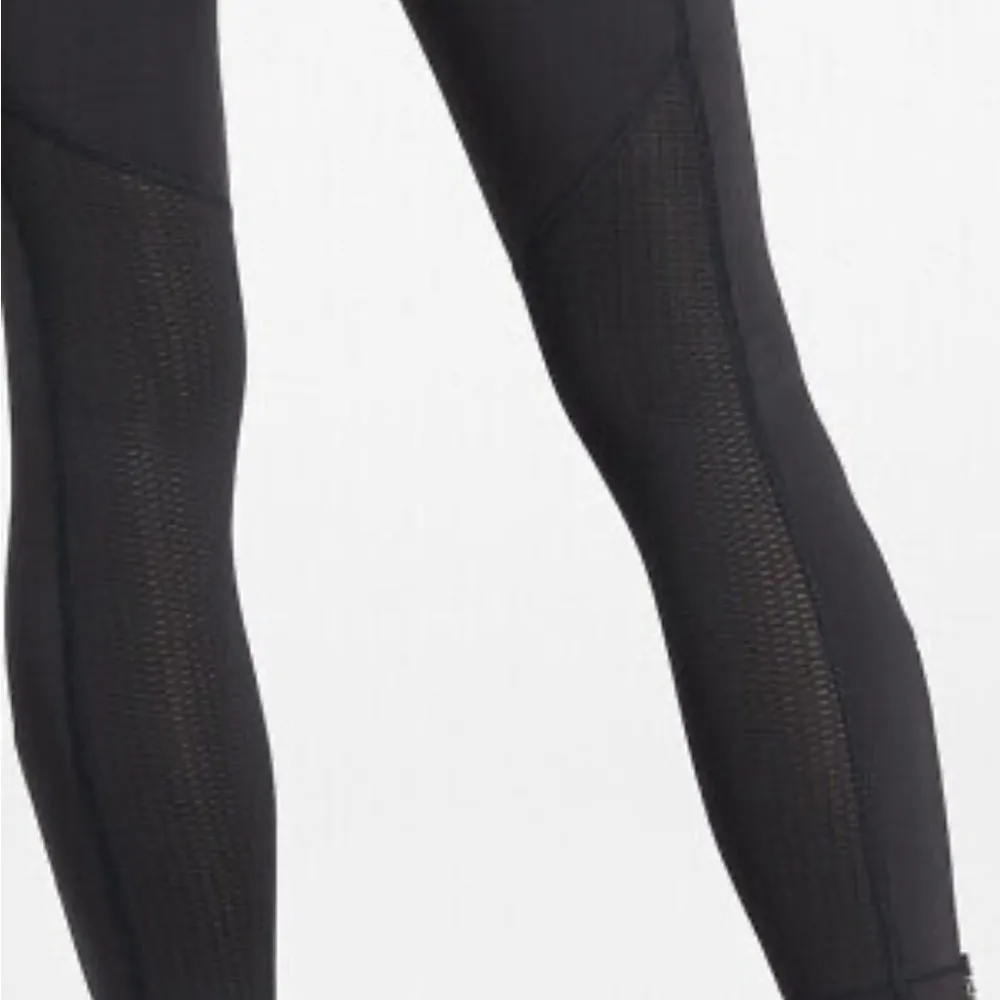 Black Ultimate Run 7/8 Tight Mesh Ankle Zip Leggings - Image 4