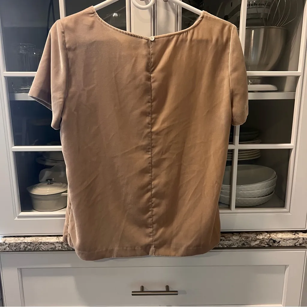J.Crew  Velvety Tan Blouse‎ - Image 2
