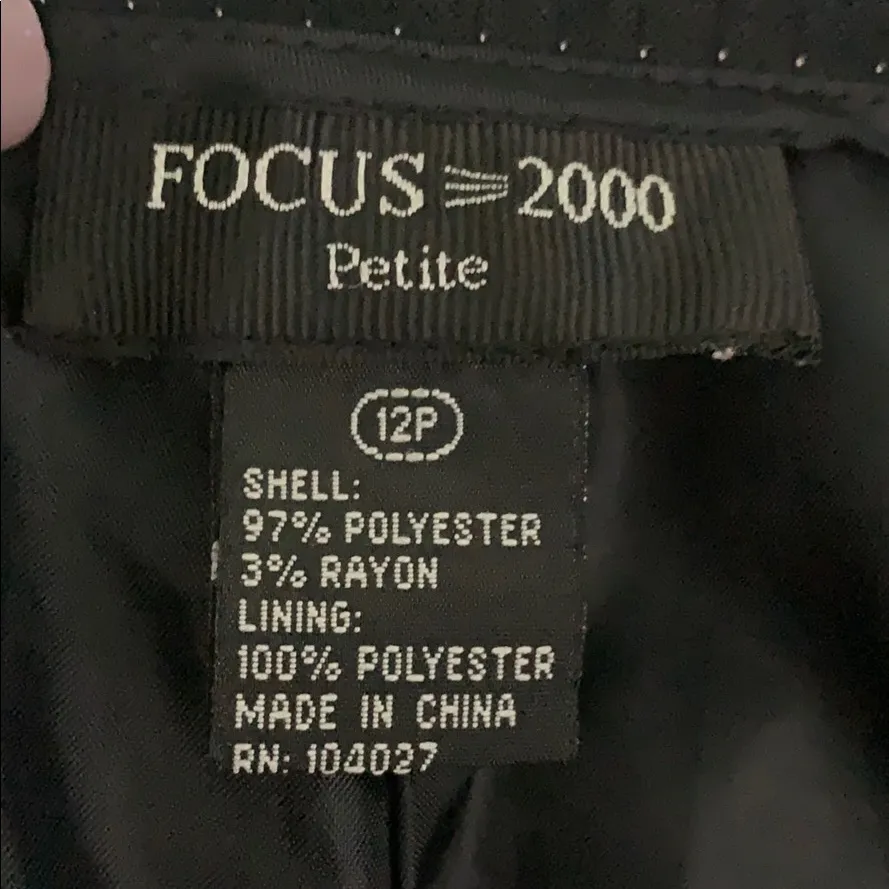 Focus 2000 Dark Blue Polka Dot Lined Pants 4PE Size 12P - Image 4