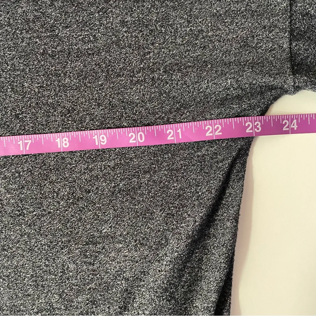 Caution to the Wind Dark Gray Flared Sleeve Boxy Fit Hoodie Size M EUC - Image 6