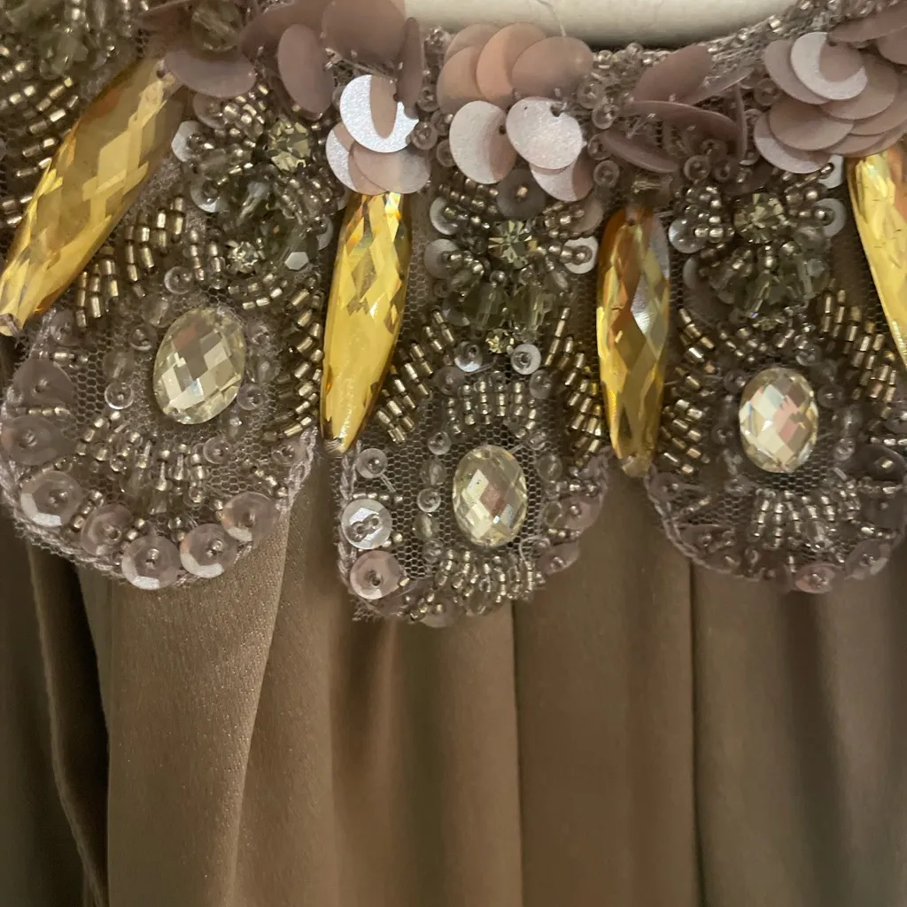 Rickie Freeman for Teri Jon evening gown Gray Size 4 - Image 7