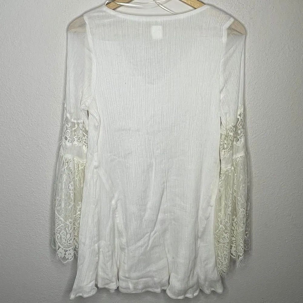 L*Space White Cover-Up Dress Lace‎ - Image 2
