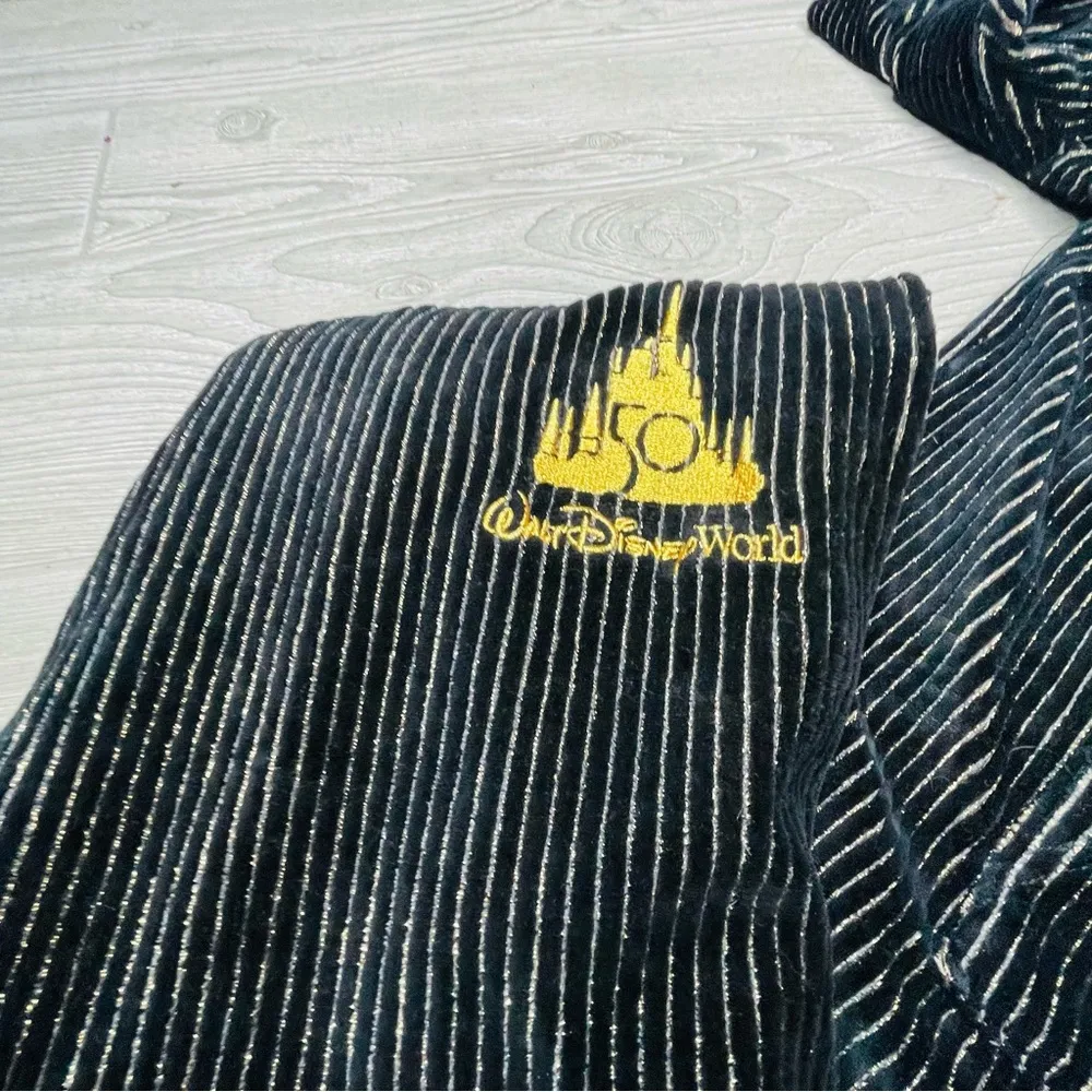 Disney word 50th lux spirit jersey hoodie and sweat pants set gold and black s/m - Image 5