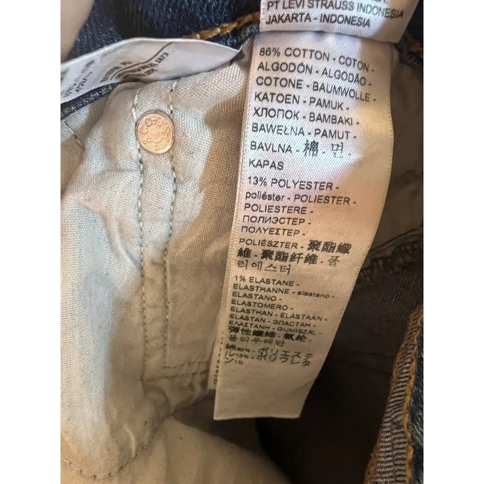 Levi's Ribcage Straight Ankle Jeans Button Fly Womens 30x27 Mom Relaxed Baggy - Image 4