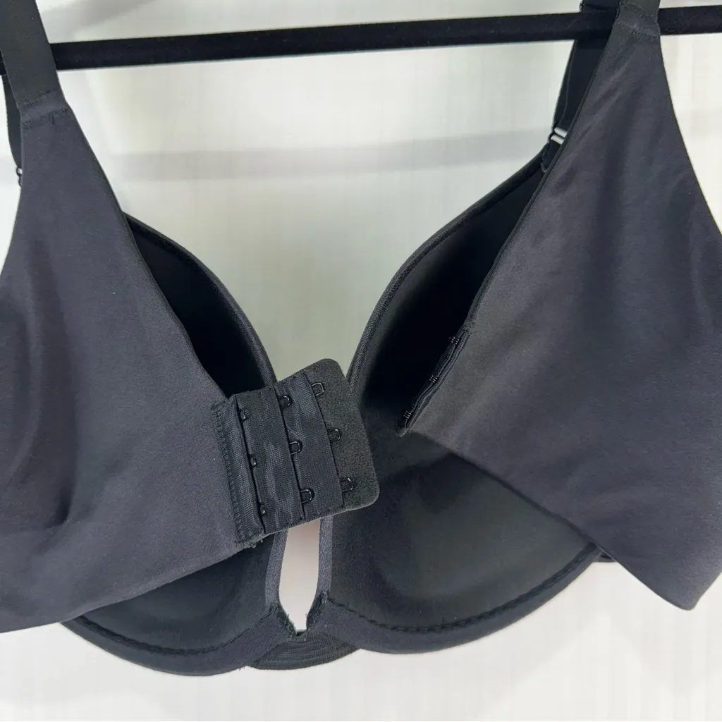 Cacique Boost Plunge Bra Black Feminine Minimalist Women's Plus Size 40D - Image 6