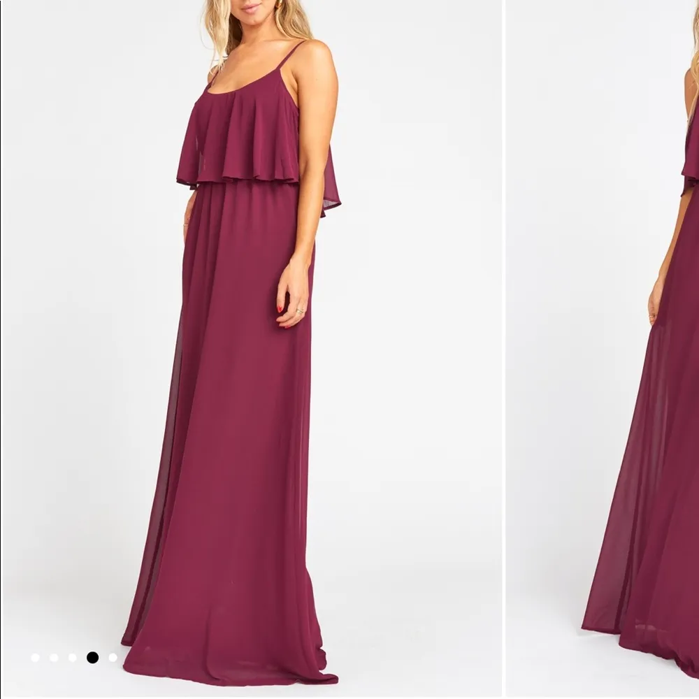 NWOT show me your Mumu plum bridesmaid maxi dress - Image 3