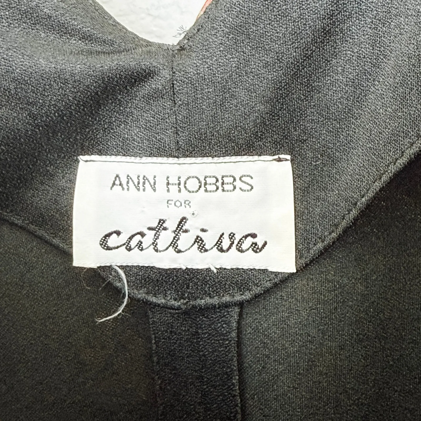 VTG Ann Hobbs for Cattiva Womens Dress Size M‎ Metallic Floral Tiered 90s Glam Black Size M - Image 4