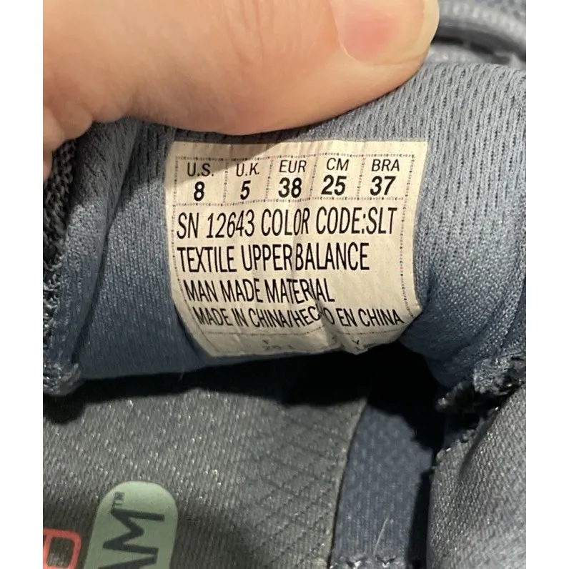 Skechers Womens Size 8 Skech Air Cooled Memory Foam‎ Sneakers Slate Blue Lace - Image 6