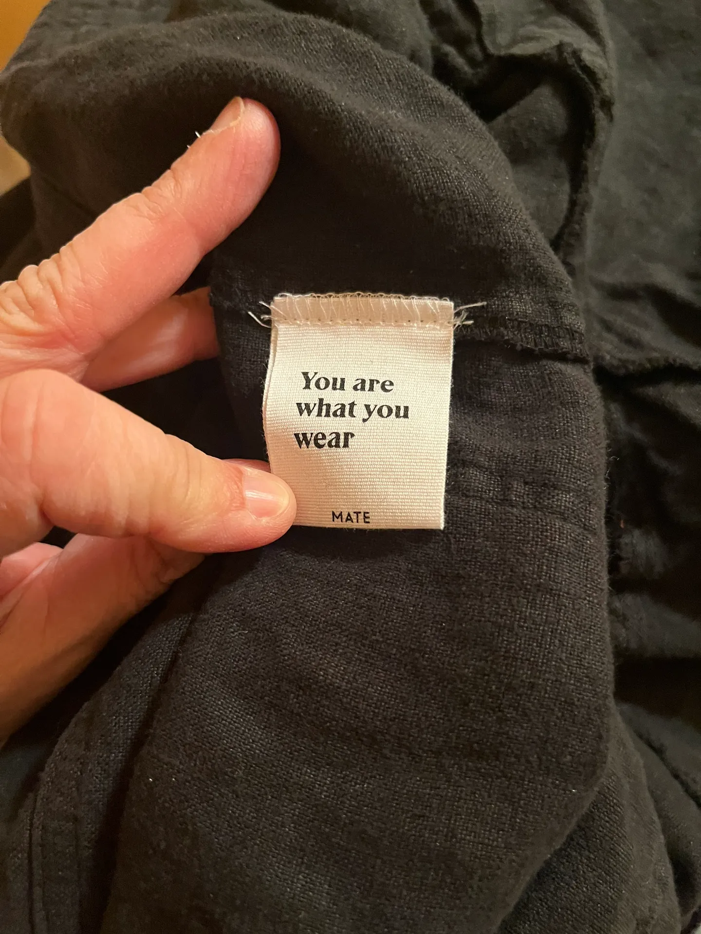 Mate the Label Linen Short Sleeve Jumpsuit in Jet Black - Image 8