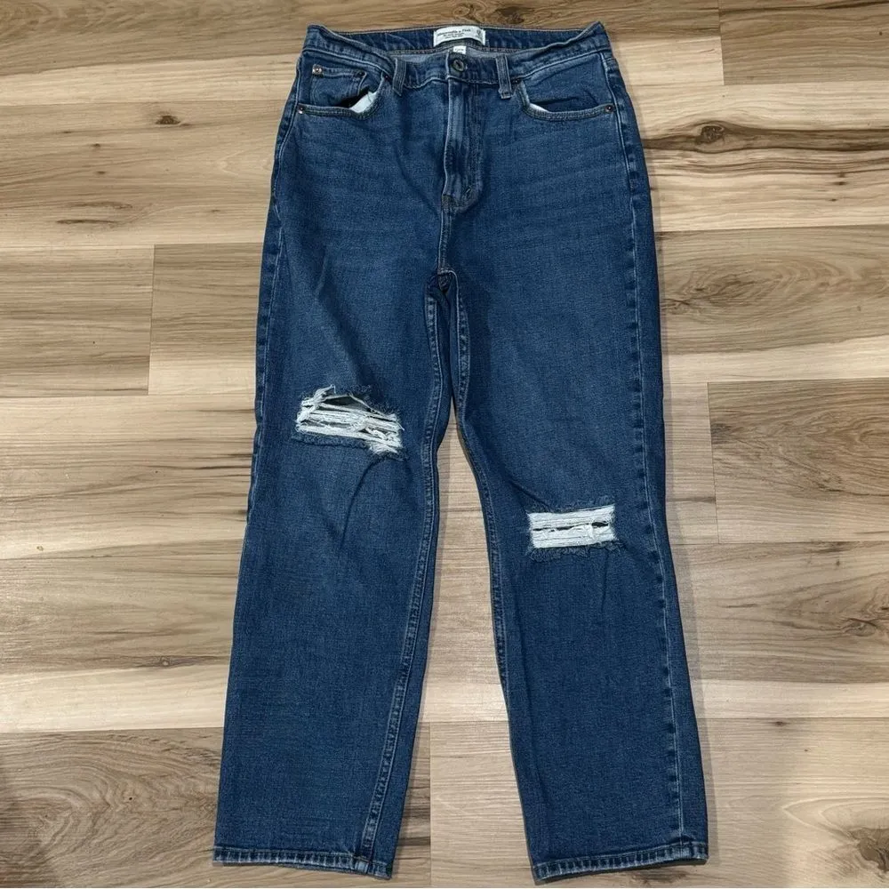 Abercrombie & Fitch Ankle Straight Ultra High Rise Jeans Curve Love Women’s 29/8 - Image 2