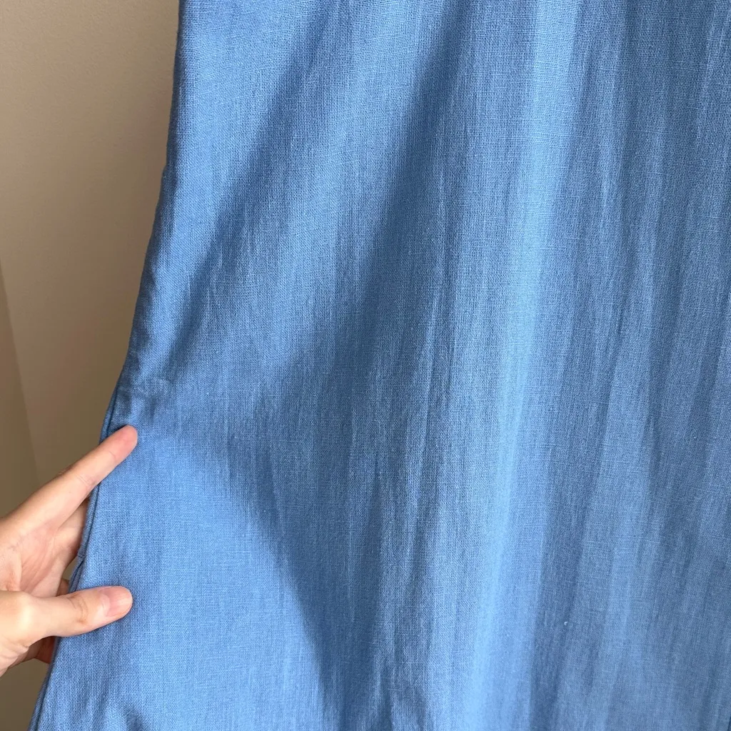 Abercrombie & Fitch A-Line Linen Dress, Bright Blue, Size XXL, NWT - Image 11