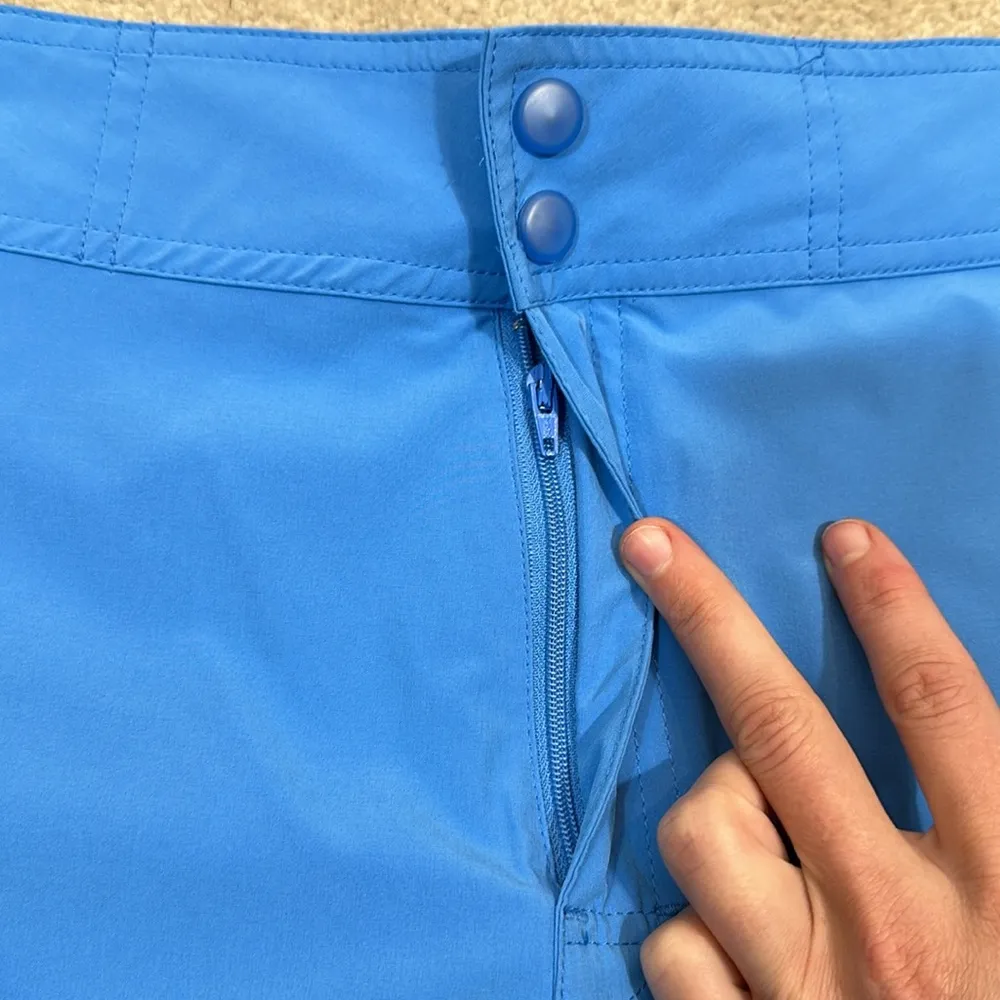 L.L. Bean Blue UPF 50+ UV Protection Shorts Hiking Outdoors Women Size 14 - Image 6