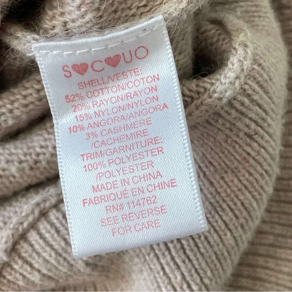 Bohemian Patchwork Cardigan mixed media lace studded woemns Beige (small) hippie Tan - Image 7