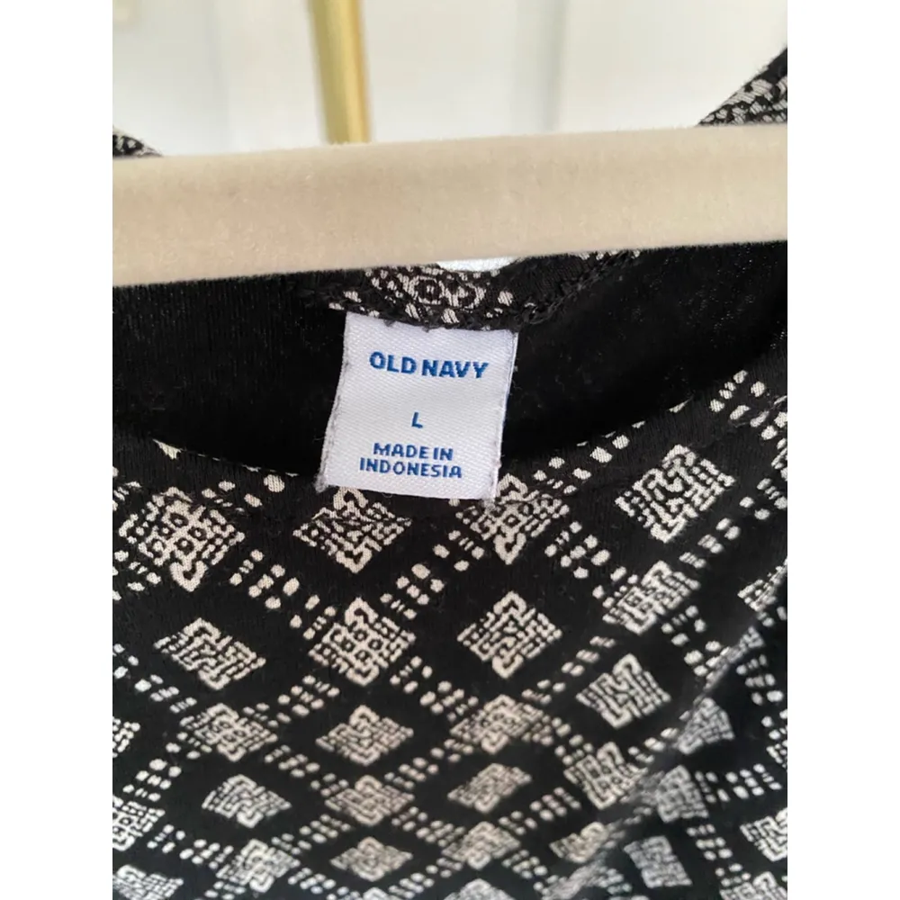 Old Navy Geometric Tank Dress Minimalist Summer Spring Boho Downtown Vaca Cruise - Image 5