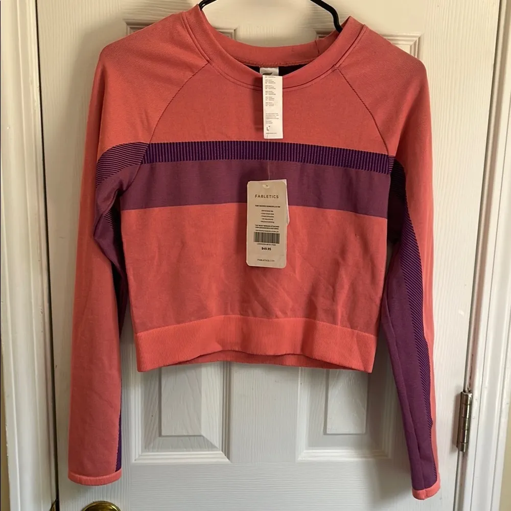 Fabletics Athectic, Preppy Fitted Crop Top - Image 2