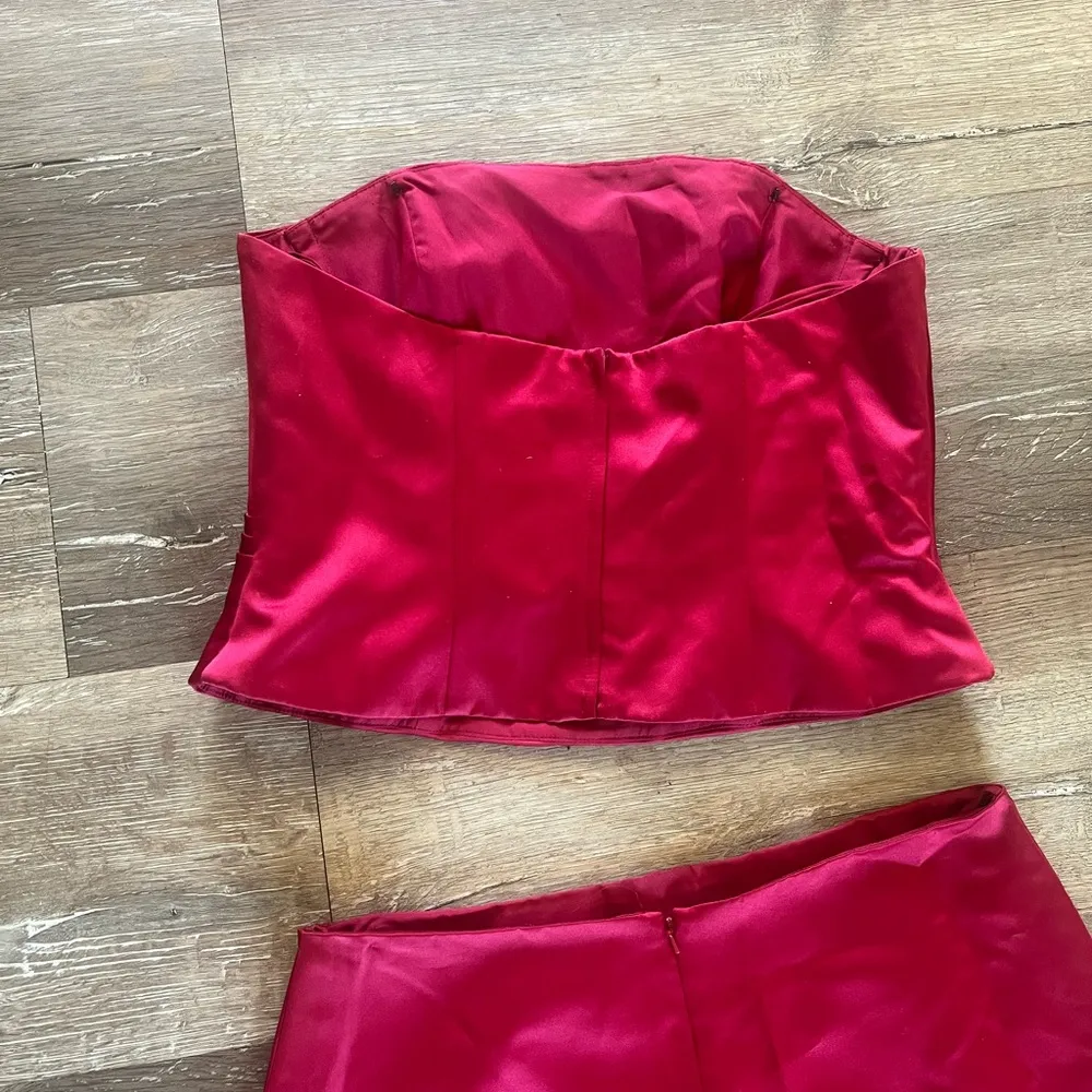 Alexia Designs Size 18 strapless Two Piece Gown Set
⁩ Pink - Image 6