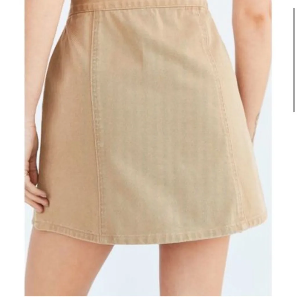 Urban Outfitters BDG Khaki Button-front Skirt Size Medium - Image 2
