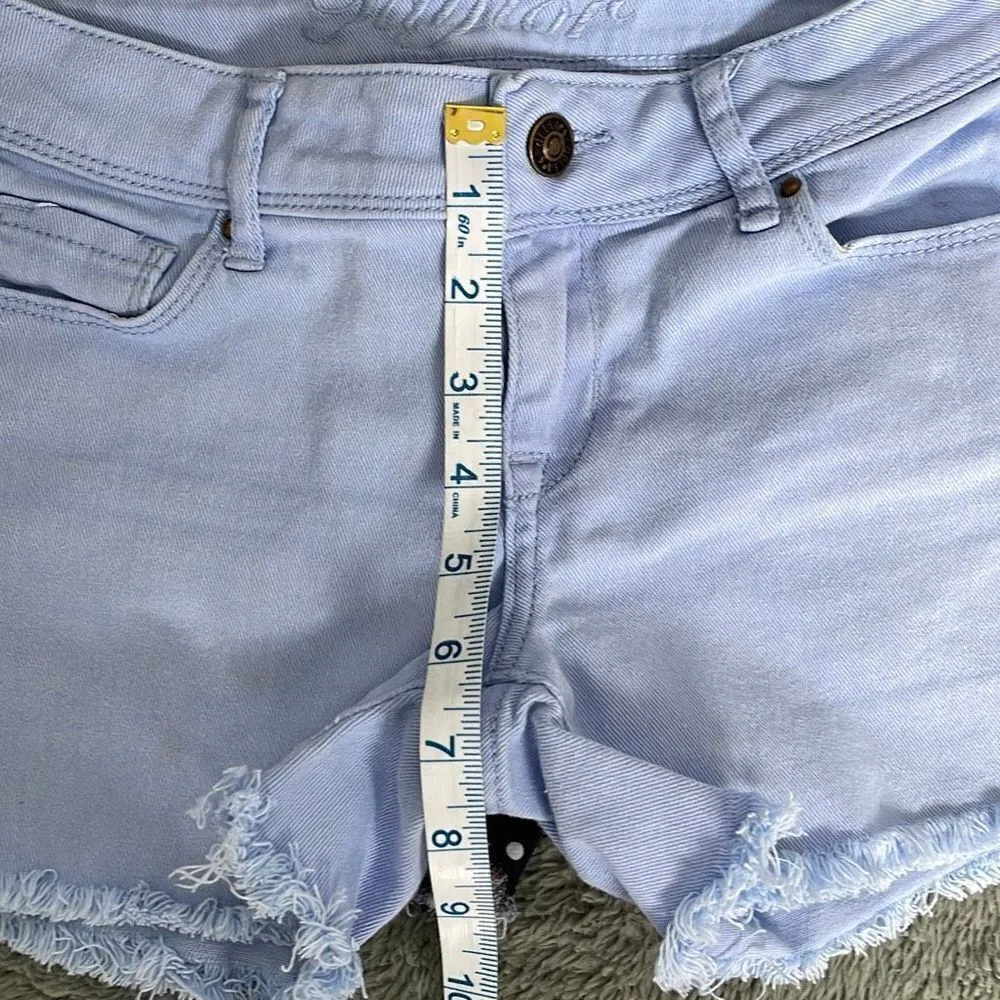 Taylor / Hot Kiss Womens‎ Denim Shorts Bundle Cutoff 2 Pairs Blue Black Size 0 - Image 7
