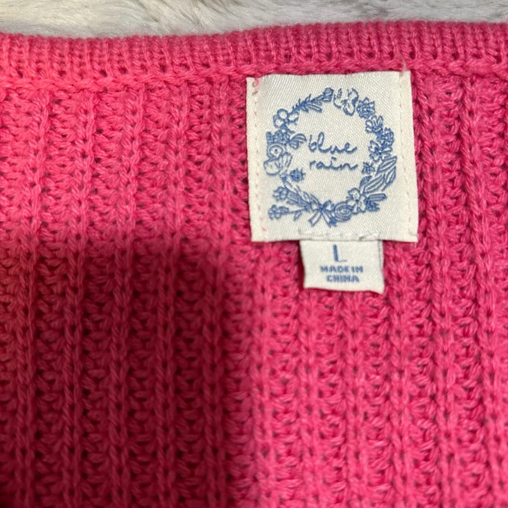 Blue Rain pink V-Neck Sweater - Image 6