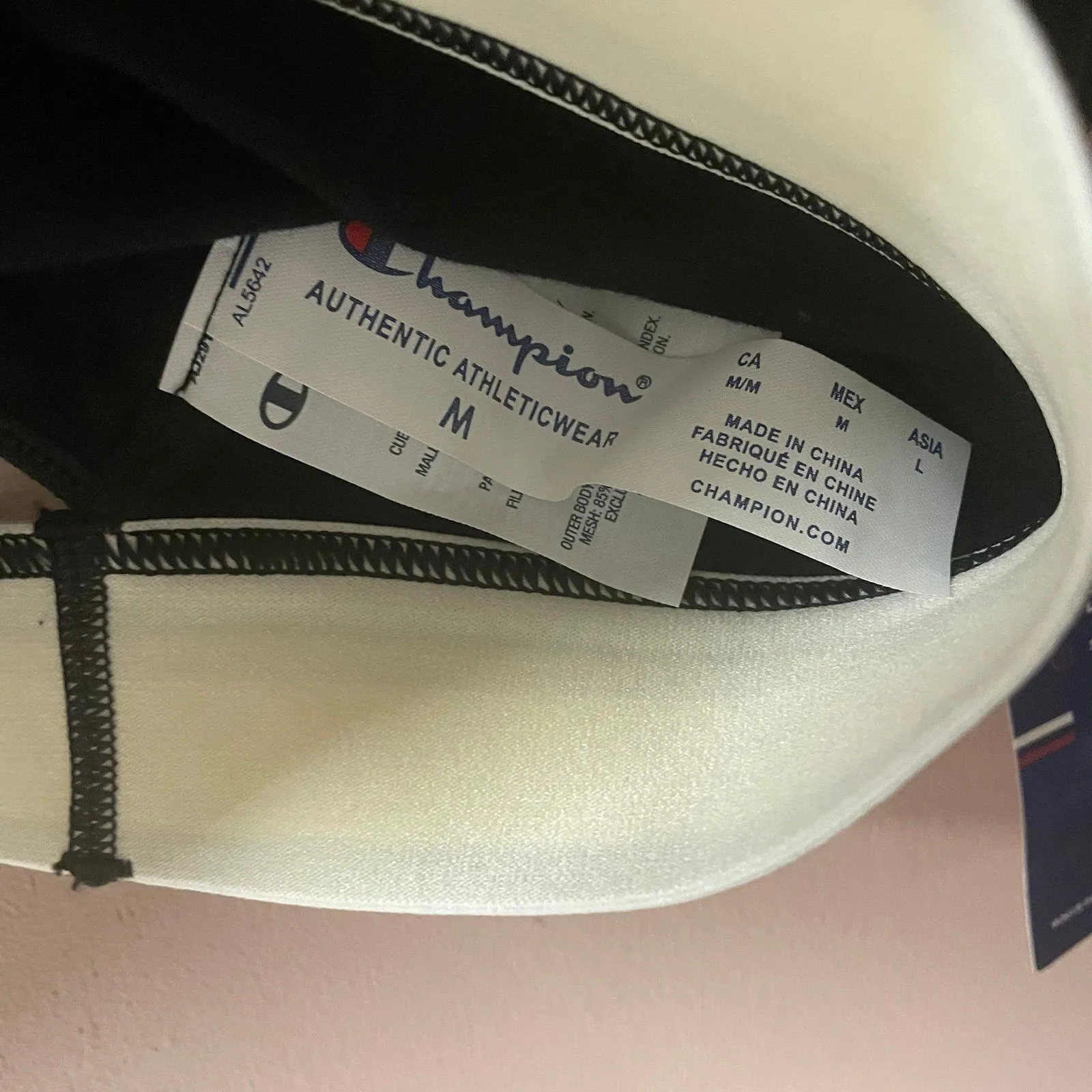 Champion Black/Cream/Gold Racerback Sports Bra Size M NWT - Image 5