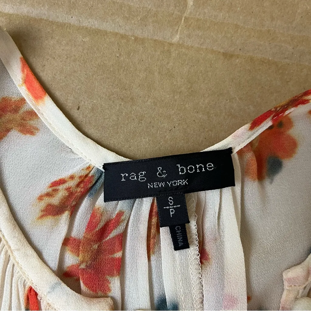 Rag and Bone  Cassie Printed Tank Top - Image 7