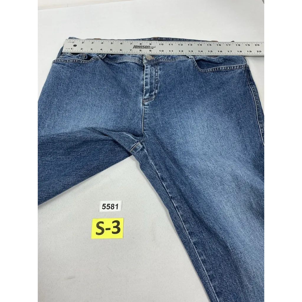 Womans Ellen Tracy Blue Jeans 16 - Image 6